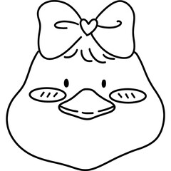 illustration of a duck