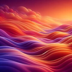 Obraz premium Liquid Gradient Sunset Colors