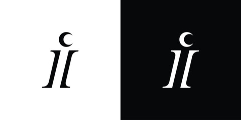 Unique and modern i logo design