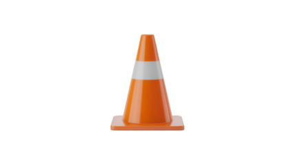 traffic cone isolated on white background