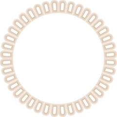 Doodle frame with arch elements. Trendy graphic template. Cute empty frame box