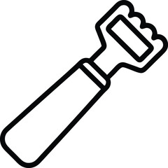 bottle opener outline icon