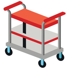 Realistic office and home furniture vector illustration