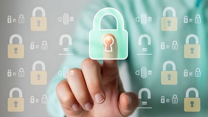 Innovative Digital Identity Verification with Biometric Face Grid and Secure Login Solutions for Tech and Cybersecurity Marketing