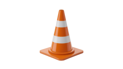 traffic cone isolated on white background
