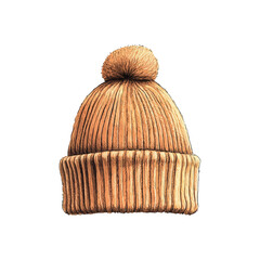 beanie hat hand drawn illustration