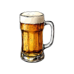 beer hand drawn illustration