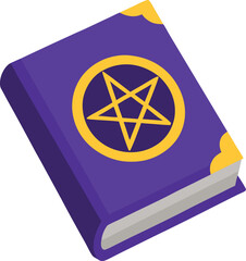 magic spell book icon vector illustration
