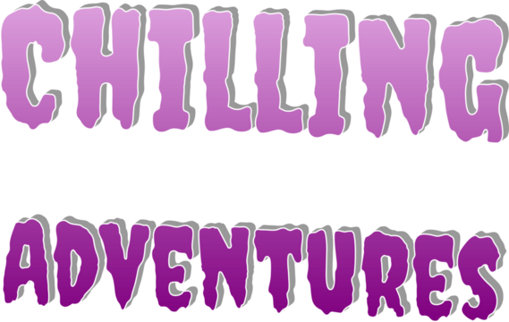 Chilling Adventures Purple  Halloween 3D Typography Isolated on Transparent Background