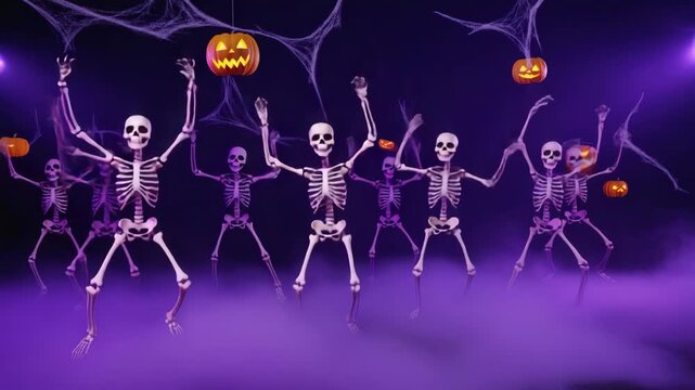 Dancing Skeletons Halloween.