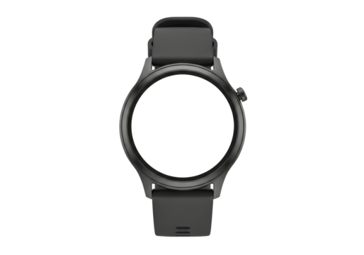 Modern digital wristwatch on transparent background - Powered by Adobe