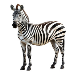 Zebra Savanna Stripes on a White or Clear Surface isolated on a white transparent background