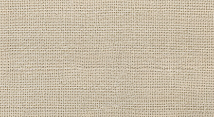 Beige Woven Fabric Texture Close Up.