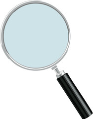 glass, magnifying, lens, magnifier, search, loupe, magnify, isolated, zoom, magnification, object, icon, tool, magnifying glass, optical, instrument, white, equipment, exploration, illustration, look,