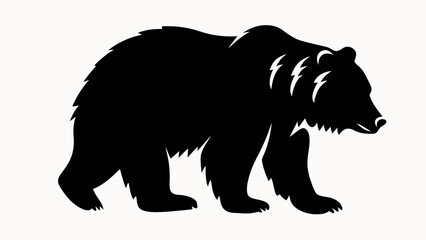 silhouette of a bear