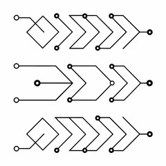 circuit logo template vector icon illustration design jpg on white background