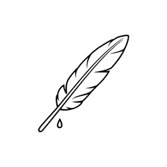 The Elegant Dance of a Feather Quill