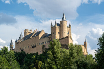 Segovia, Spain - August 01, 2025: Monumento emblemático, Alcázar de Segovia.
