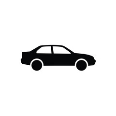 Sports car silhouette , black car illustration, clipart ,car logo on a white background. Eps 10