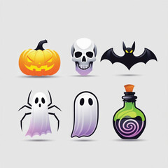Fototapeta premium Pumpkin Lantern & VR Headset – Tech-Inspired Halloween Illustration