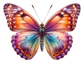 Vibrant Rainbow Butterfly A Stunning Display of Color and Nature's artistry