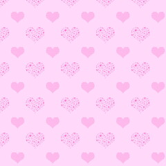 Seamless Pink Heart Pattern © Mscclickservice