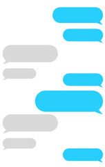 set of bubble speech icon vector  message 