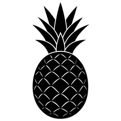 Obraz premium pineapple vector illustration
