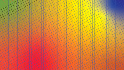 Vibrant diagonal lines overlaying a warm color gradient background