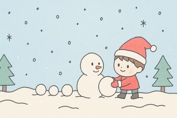 Christmas and Winter Holiday Background in Festive Seasonal Style