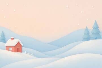 Christmas and Winter Holiday Background in Festive Seasonal Style