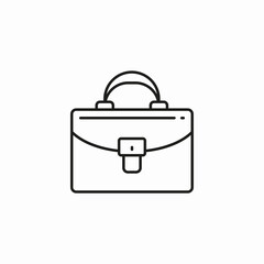 business briefcase document icon sign vector