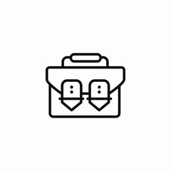 business briefcase icon icon sign vector