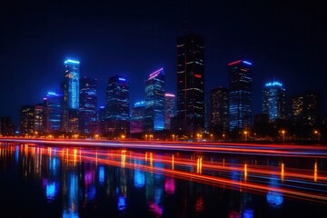 Obraz premium A Symphony of Lights and Reflections