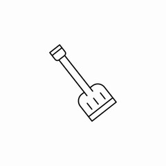 simple shovel tool icon sign vector