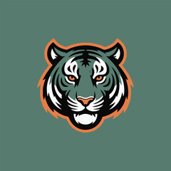 tiger head vector