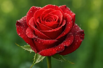 A Lone Rose in the Garden