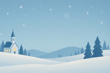 Christmas and Winter Holiday Background in Festive Seasonal Style