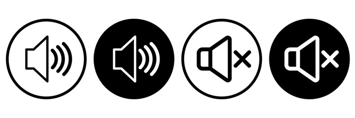 Set of sound on or off, set of sound on or mute 