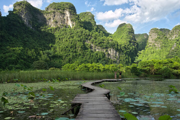Serene Path to Limestone Mountains, Ninh Binh