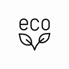 eco leaves design icon sign vector