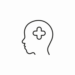 head health mind icon sign vector