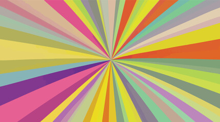 Vibrant Sunburst Pattern with Multicolored Stripes abstract colorful.