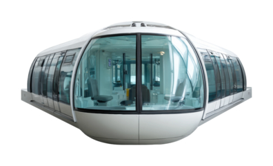 Innovative transport system showcase urban environment technology display modern view isolated on transparent background, png