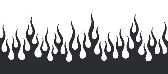 Dynamic Flames Vector Illustration for Hot Designs, Fire Effects, and Energetic Visuals in Graphic Projects