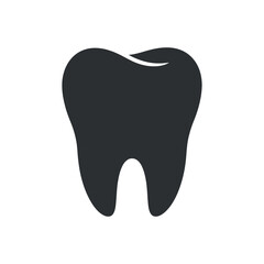 Tooth Icon Vector Illustration for Dental Care, Dentistry, and Oral Hygiene Related Design Projects