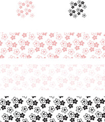 Japanese flower pattern material 29