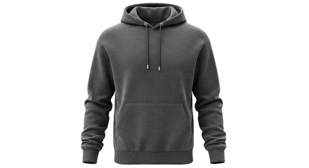 Charcoal Grey Hoodie Mockup Apparel Design Template