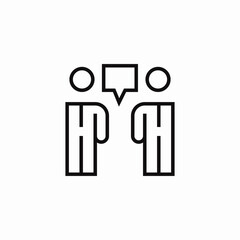 people talking bubble icon sign vector