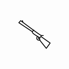 rifle gun drawing icon sign vector
